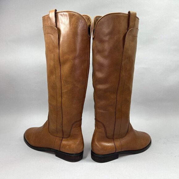 Brown Leather Knee-High Boots - Picture 8 of 15